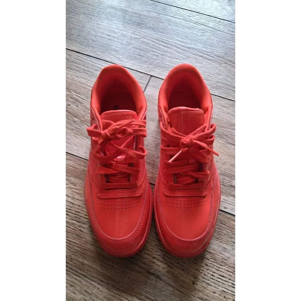 Reebok Cardi B Club C Double Red Women’s Sneakers Size 7 Low Top Shoes